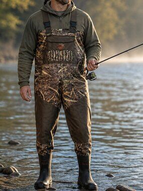 NWT in Box Waterfowl Mossy Oak Shadow Grass Boot foot Chest Waders sz Men 7